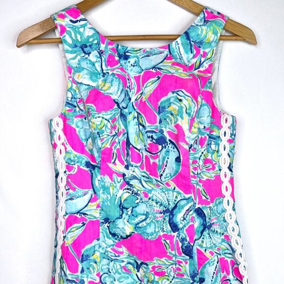 Lilly Pulitzer Lobsters In Love Mila Shift Dress 00 - Picture 3 of 13